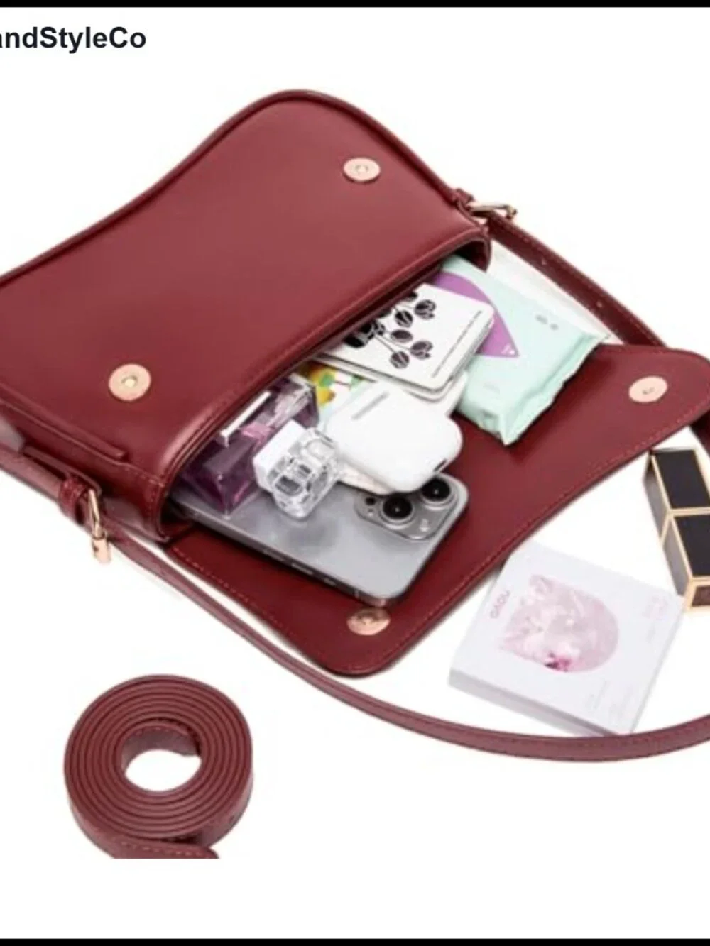 Vegan Leather Hobo Bag Crossbody Shoulder Purse for Women Y2K Trendy